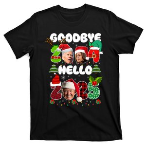 Funny Goodbye 2024 Hello 2025 Christmas & New YearS Eve T-Shirt