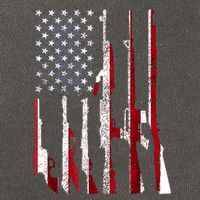 Funny Gun 4th Of July American USA Pride Flag Cotton Canvas Backpack