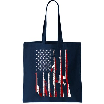 Funny Gun 4th Of July American USA Pride Flag Bag