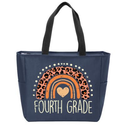 Fourth Grade 4th Rainbow First Day Of School Teacher Zip Tote Bag