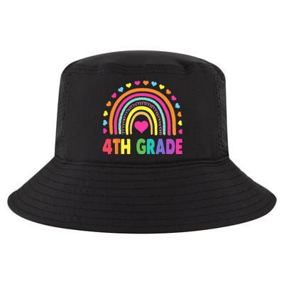 Fourth Grade 4th Grade Rainbow Teachers Back To School Cool Comfort Performance Bucket Hat