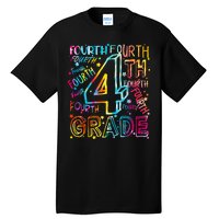 Fourth Grade 4th Grade Tie Dye Word Art Tall T-Shirt