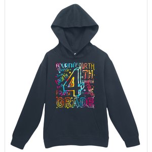 Fourth Grade 4th Grade Tie Dye Word Art Urban Pullover Hoodie