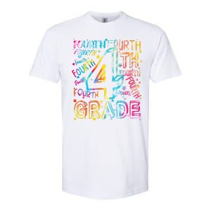 Fourth Grade 4th Grade Tie Dye Word Art Softstyle CVC T-Shirt