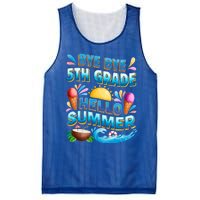 Funny Goodbye 5th Grade Hello Summer Gift Mesh Reversible Basketball Jersey Tank