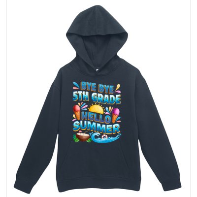 Funny Goodbye 5th Grade Hello Summer Gift Urban Pullover Hoodie