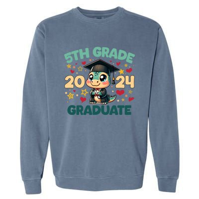 Funny Goodbye 5th Grade Hello Summer Great Gift Garment-Dyed Sweatshirt