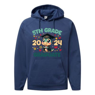 Funny Goodbye 5th Grade Hello Summer Great Gift Performance Fleece Hoodie