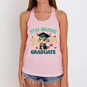 Funny Goodbye 5th Grade Hello Summer Great Gift Women's Knotted Racerback Tank