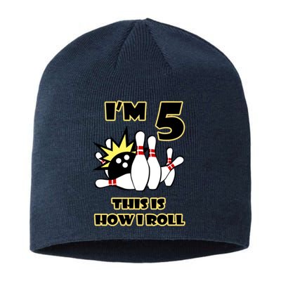 Funny Gift 5 Year Old Bowling Gift This Is How I Roll 5th Birthday Gift Sustainable Beanie