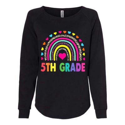 Fifth Grade 5th Grade Rainbow Teachers Back To School Womens California Wash Sweatshirt