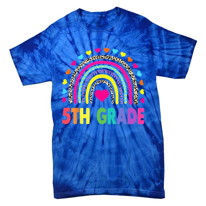 Fifth Grade 5th Grade Rainbow Teachers Back To School Tie-Dye T-Shirt