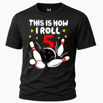 Funny Gift 5 Year Old Bowling Gift This Is How I Roll 5th Birthday Boys Gift Performance Shirt
