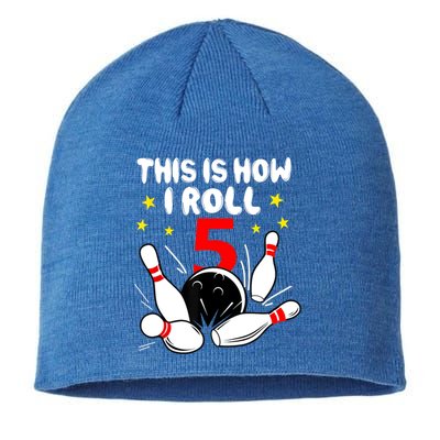 Funny Gift 5 Year Old Bowling Gift This Is How I Roll 5th Birthday Boys Gift Sustainable Beanie