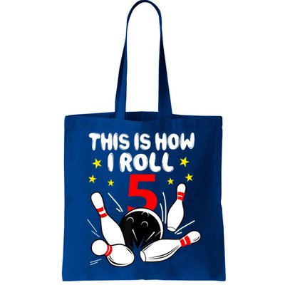 Funny Gift 5 Year Old Bowling Gift This Is How I Roll 5th Birthday Boys Gift Bag