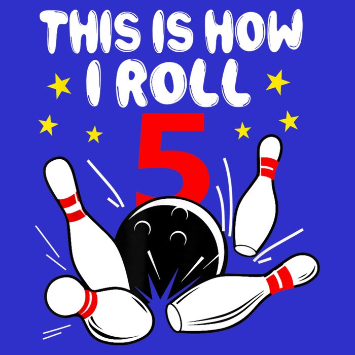 Funny Gift 5 Year Old Bowling Gift This Is How I Roll 5th Birthday Boys Gift Visor