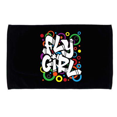 Fly Girl 80s 90s Old School Bgirl Hip Hop Microfiber Hand Towel