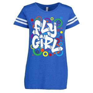 Fly Girl 80s 90s Old School Bgirl Hip Hop Enza Ladies Jersey Football T-Shirt