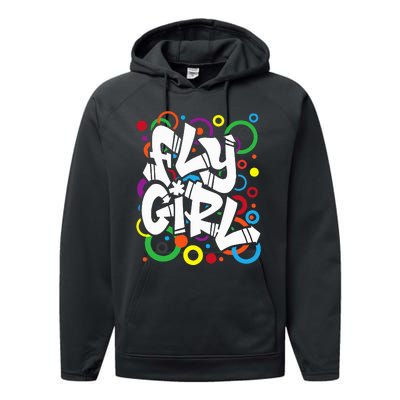 Fly Girl 80s 90s Old School Bgirl Hip Hop Performance Fleece Hoodie