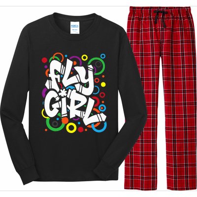 Fly Girl 80s 90s Old School Bgirl Hip Hop Long Sleeve Pajama Set