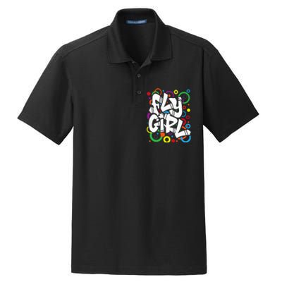 Fly Girl 80s 90s Old School Bgirl Hip Hop Dry Zone Grid Polo