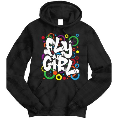 Fly Girl 80s 90s Old School Bgirl Hip Hop Tie Dye Hoodie