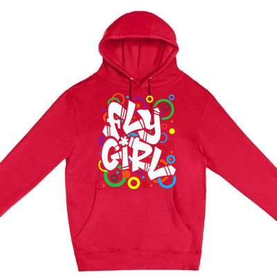 Fly Girl 80s 90s Old School Bgirl Hip Hop Premium Pullover Hoodie