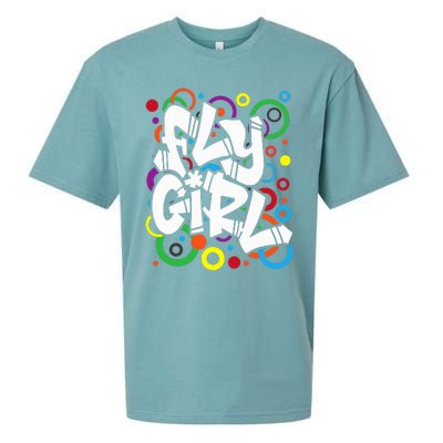 Fly Girl 80s 90s Old School Bgirl Hip Hop Sueded Cloud Jersey T-Shirt