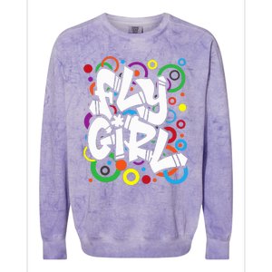 Fly Girl 80s 90s Old School Bgirl Hip Hop Colorblast Crewneck Sweatshirt