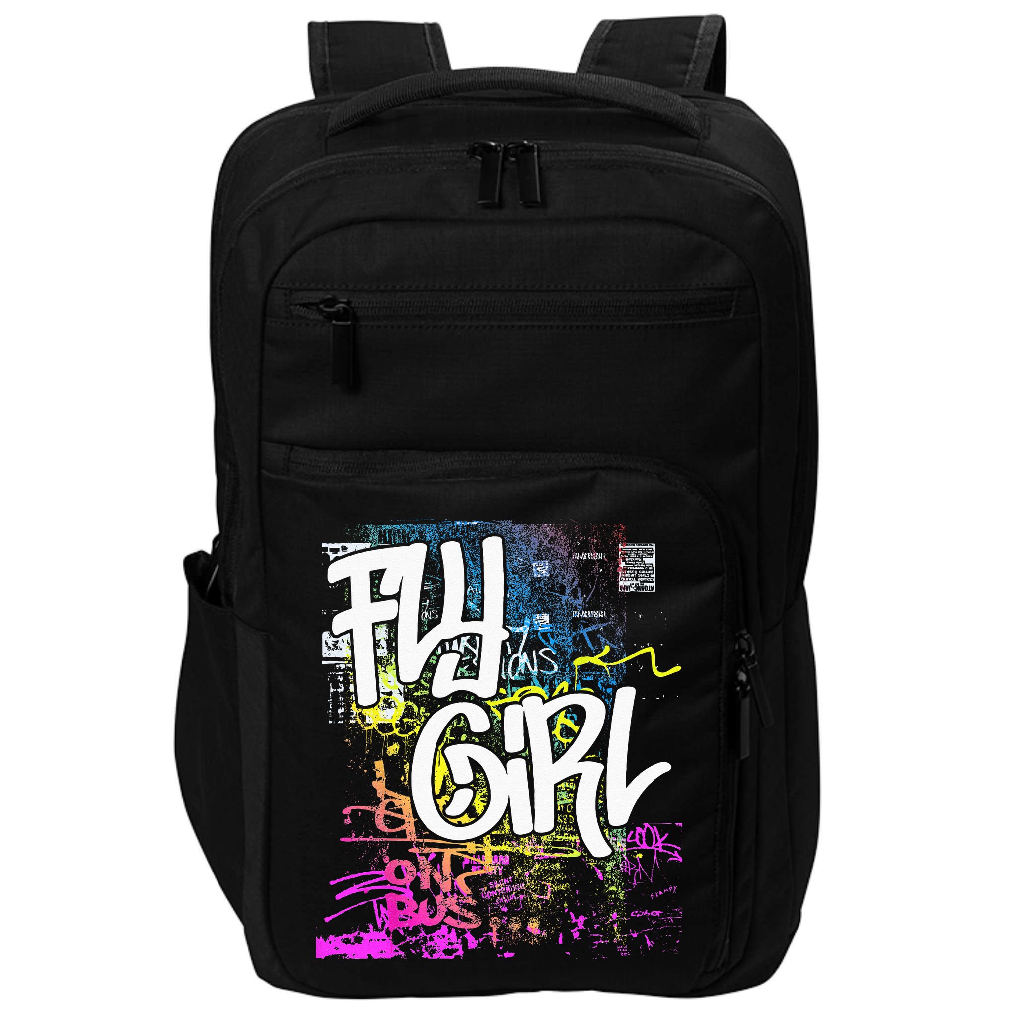 Fly Girl 80s 90s Rap BGirl Old School Hip Hop Graffiti Impact Tech Backpack