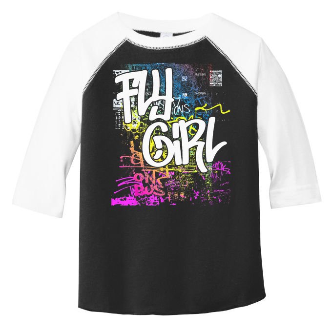 Fly Girl 80s 90s Rap BGirl Old School Hip Hop Graffiti Toddler Fine Jersey T-Shirt