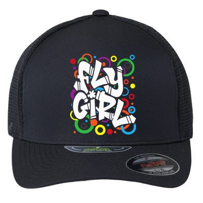 Fly Girl 80s 90s Old School BGirl Hip Hop Flexfit Unipanel Trucker Cap