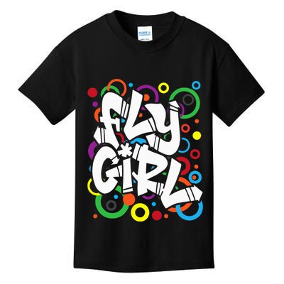 Fly Girl 80s 90s Old School BGirl Hip Hop Kids T-Shirt