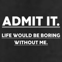 Funny Gift Admit It Life Would Be Boring Without Me Funny Saying Gift Adult Drive Performance Visor