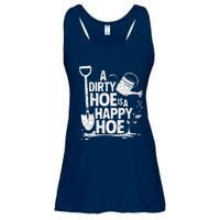 Funny Gardening A Dirty Hoe Is A Happy Hoe Sarcastic Humor Ladies Essential Flowy Tank