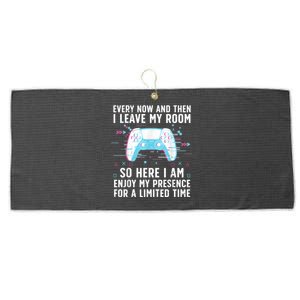 Funny Gamer Art For Men Women Gaming Gamer Video Game Lover Large Microfiber Waffle Golf Towel