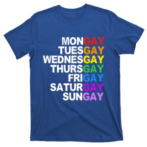 Funny Gay Agenda Mongay Tuesgay Lgbt Pride Lgbtq Awareness Gift T-Shirt