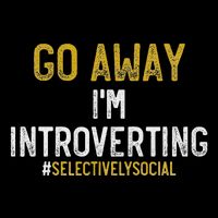Funny Go Away IM Introverting Selectively Social Mousepad