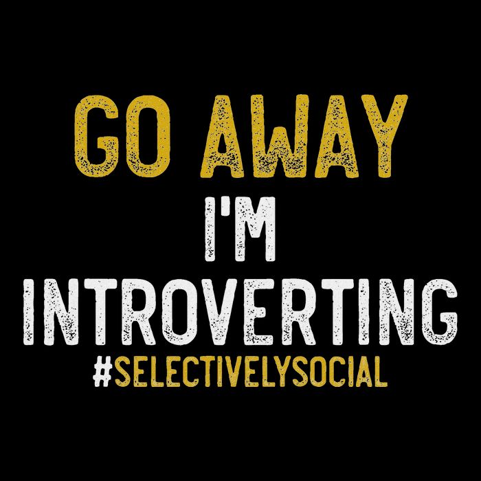 Funny Go Away IM Introverting Selectively Social Mousepad