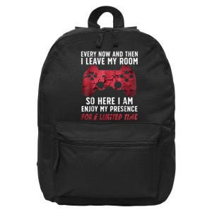 Funny Gamer Art For Men Women Gaming Gamer Video Game Lover 16 in Basic Backpack