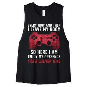 Funny Gamer Art For Men Women Gaming Gamer Video Game Lover Women's Racerback Cropped Tank