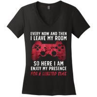 Funny Gamer Art For Men Women Gaming Gamer Video Game Lover Women's V-Neck T-Shirt