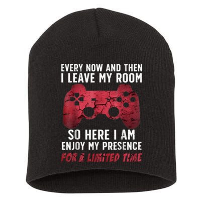 Funny Gamer Art For Men Women Gaming Gamer Video Game Lover Short Acrylic Beanie