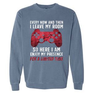 Funny Gamer Art For Men Women Gaming Gamer Video Game Lover Garment-Dyed Sweatshirt