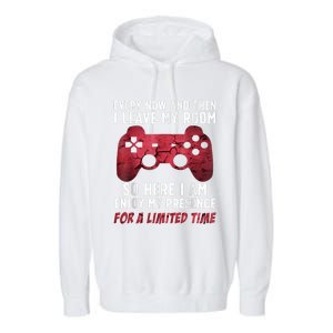 Funny Gamer Art For Men Women Gaming Gamer Video Game Lover Garment-Dyed Fleece Hoodie