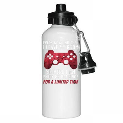 Funny Gamer Art For Men Women Gaming Gamer Video Game Lover Aluminum Water Bottle 