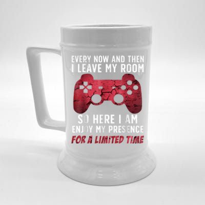 Funny Gamer Art For Men Women Gaming Gamer Video Game Lover Beer Stein