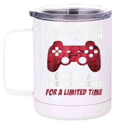 Funny Gamer Art For Men Women Gaming Gamer Video Game Lover 12 oz Stainless Steel Tumbler Cup