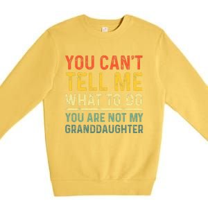 Funny Grandpa Art For Grandfather Gramps Poppy Papi  Premium Crewneck Sweatshirt