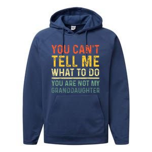 Funny Grandpa Art For Grandfather Gramps Poppy Papi  Performance Fleece Hoodie